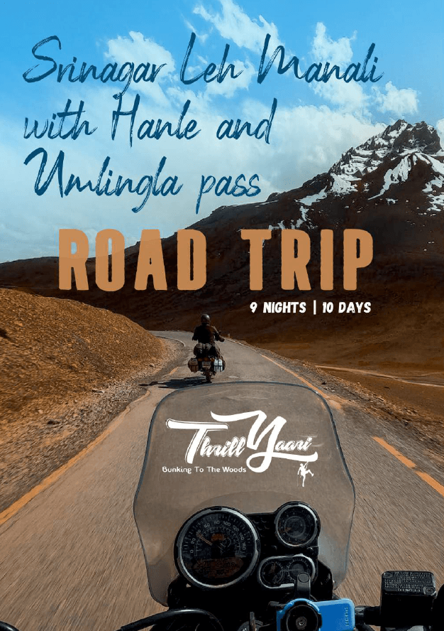 Srinagar Leh Manali  with Hanle and Umlingla pass