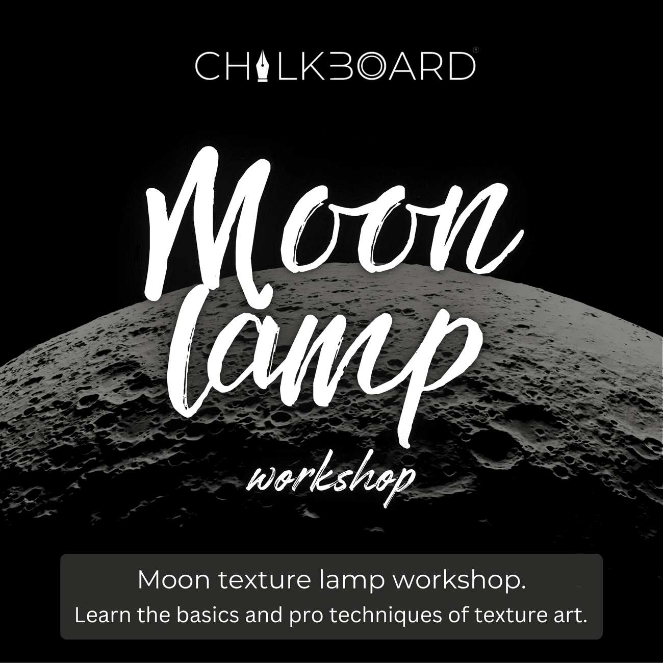 Moon texture lamp.