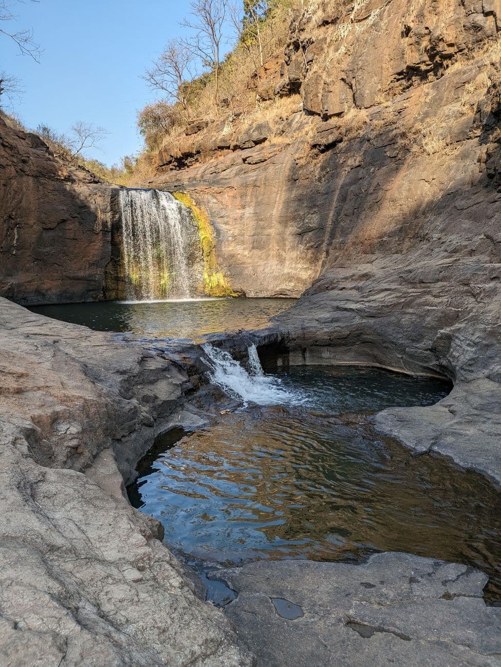 CLIFF JUMPING AT KALMANDVI WATERFALL