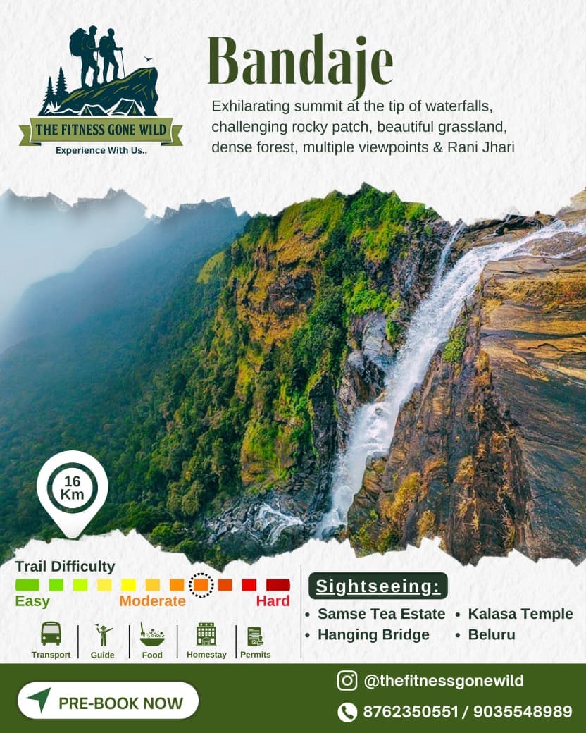 Bandaje Arbi trek, Balarayanadurga fort and Rani Jhari